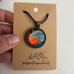 Handmade Cabochon Pendant Necklace 🌿